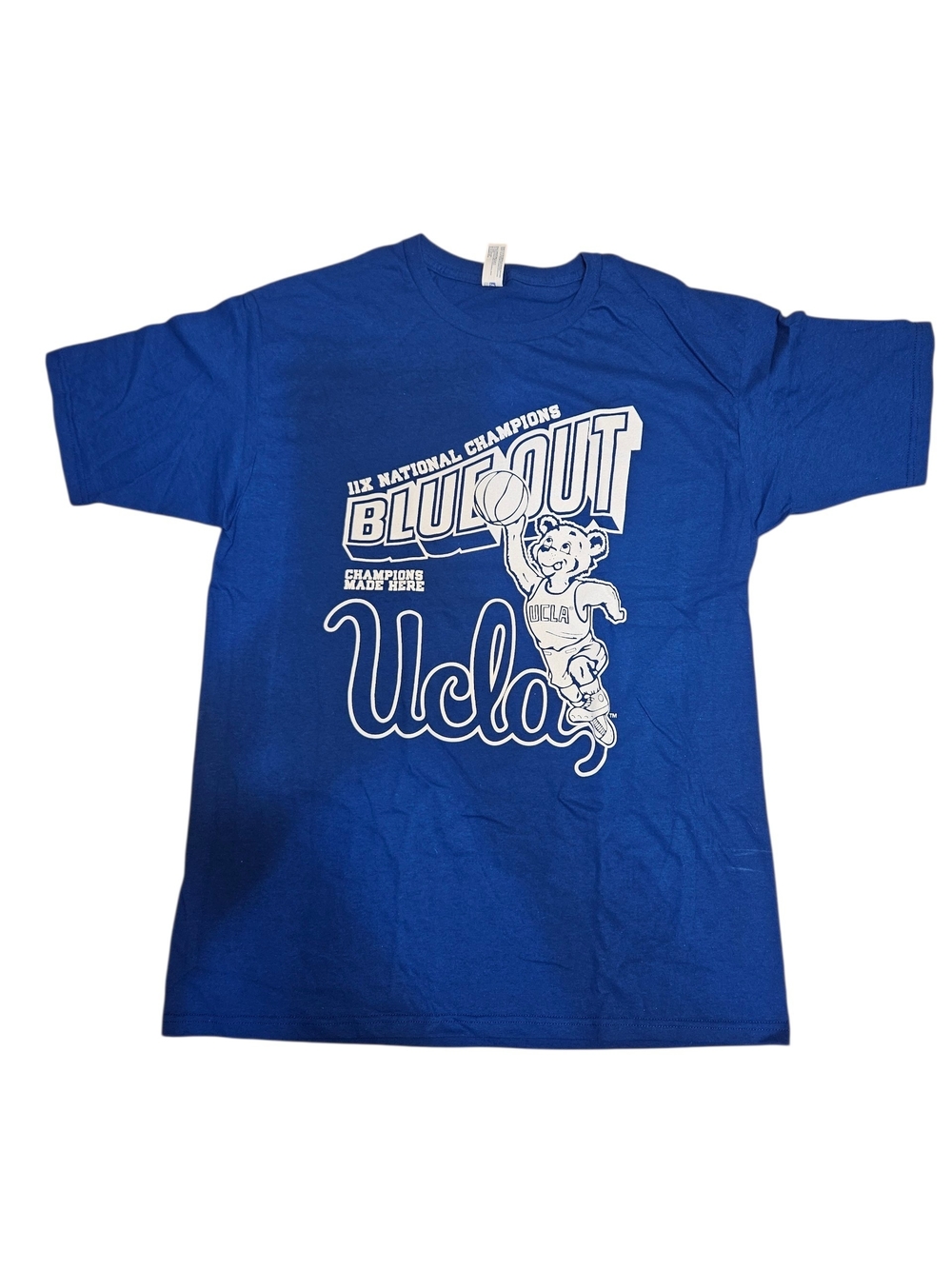 UCLA Basketball Champions Men's Short Sleeve Graphic Tee - Blue Size L - Picture 3 of 9